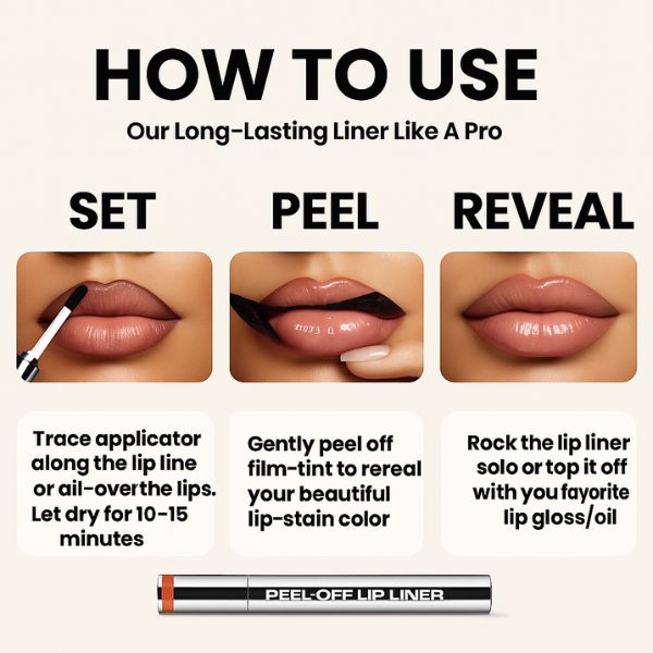 Velonix™ Peel-Off Lip Liner Stain