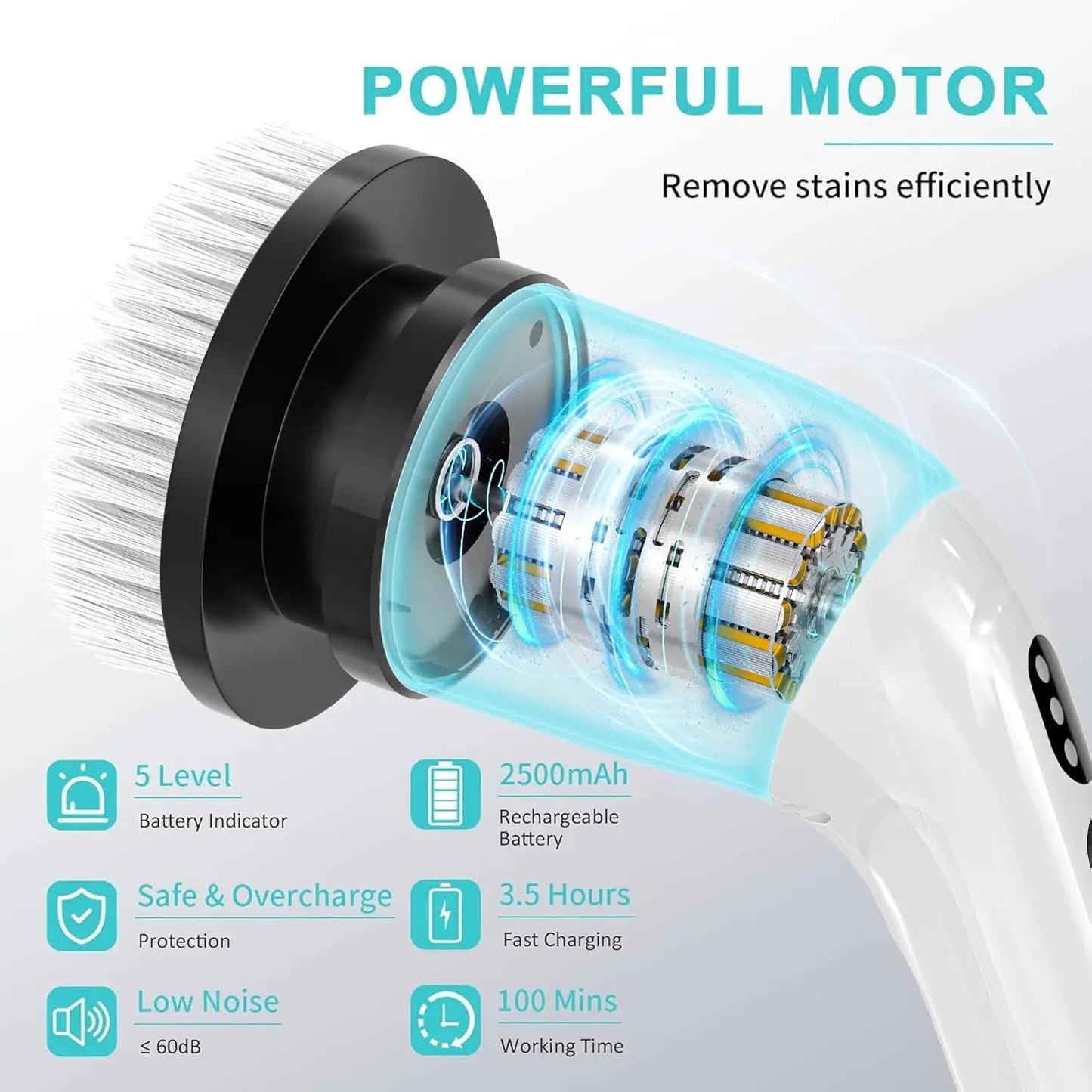 Velonix™ Electric Cleaning Brush