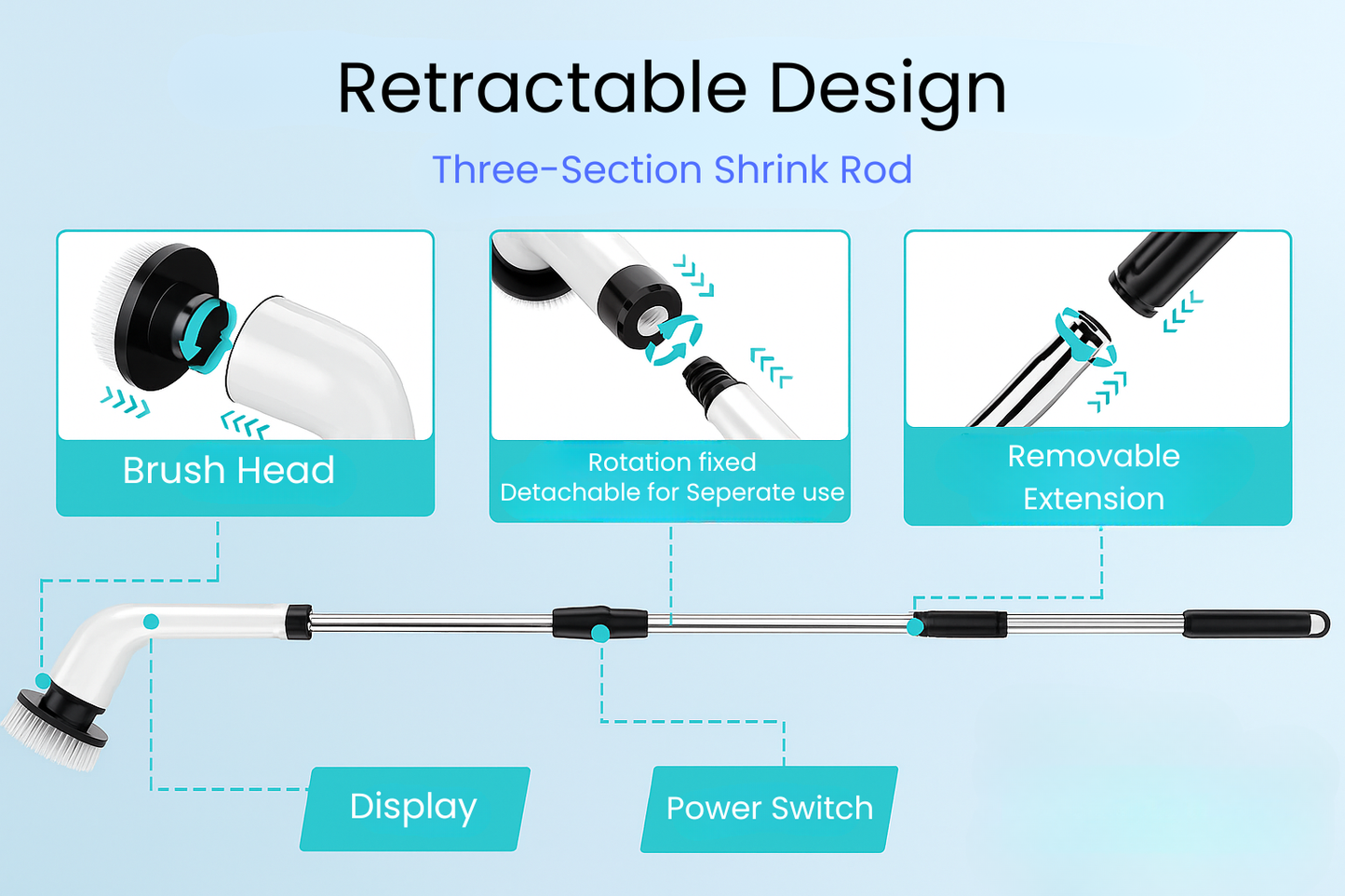 Velonix™ Electric Cleaning Brush
